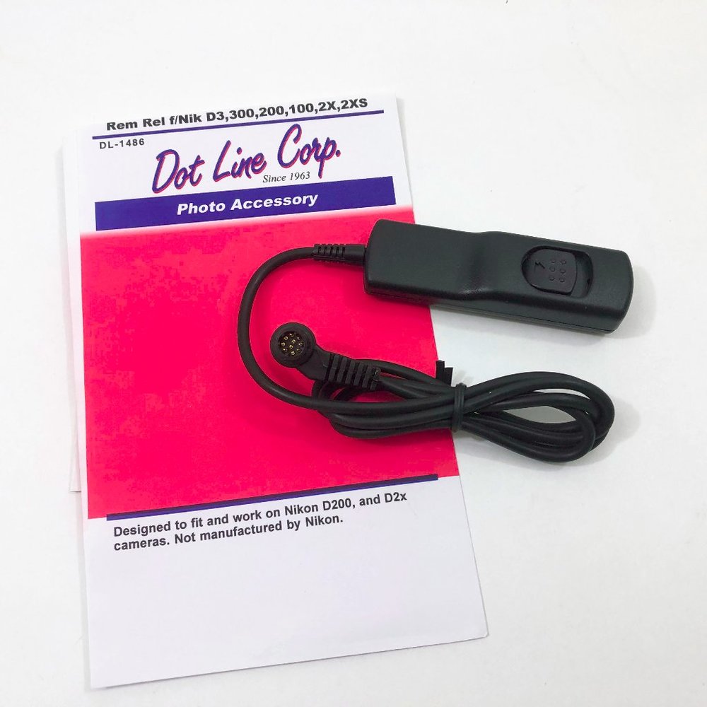 NWT Dot Line Shutter Release Remote Cord For Nikon D3 300 200 100 2X 2XS +++
